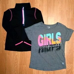 Girls Danskin Jacket & Tee Set Size 6/6X – Excellent Condition 2-Piece